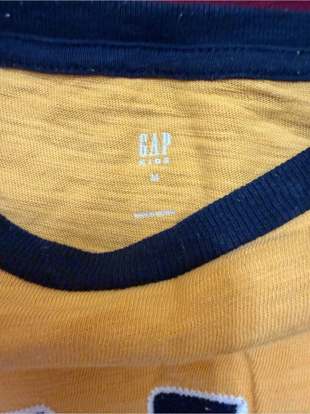 GAP Kids Colorblock Tee & Jogger Bundle - Yellow, Maroon, Red, Gray